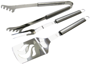 Stainless Steel BBQ Toolset product image.