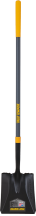 Forged Square Point Shovel with Comfort Step product image.