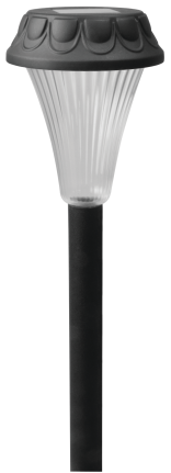 Black Plastic Solar Light product image.