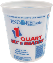 1-Qt. Mix' N Measure Container product image.