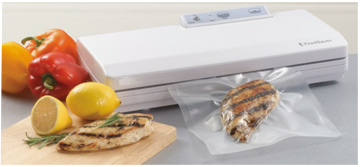 Food Sealer Vac Hands free operation. Vacuum pack with simple press & release of lid. Accessory port to vac pack jars, cans. (T000-36030) product image.